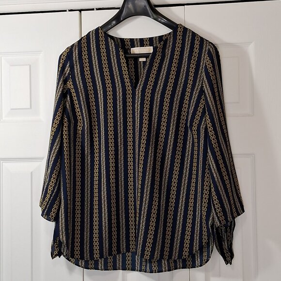 Michael Kors Chain Print Blouse - Picture 1 of 11